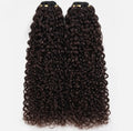 Knots Human Feather Crochet Hair Burmese Curly with No Spiral Ends - Pre-Separated Knotless Crochet Braids for Seamless Blending- 18inches