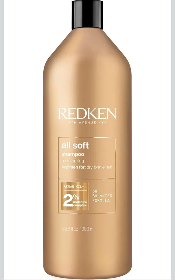 Redken All Soft Shampoo – For Dry, Brittle Hair
