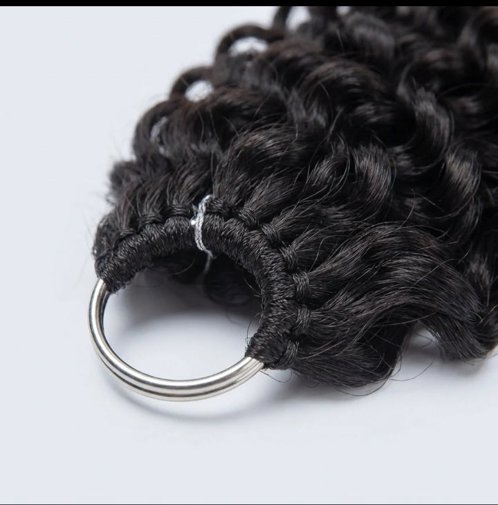 Hair Deep Wave with No Spiral Ends - Pre-Separated Knotless Crochet Braids for Seamless Blending- 18inches