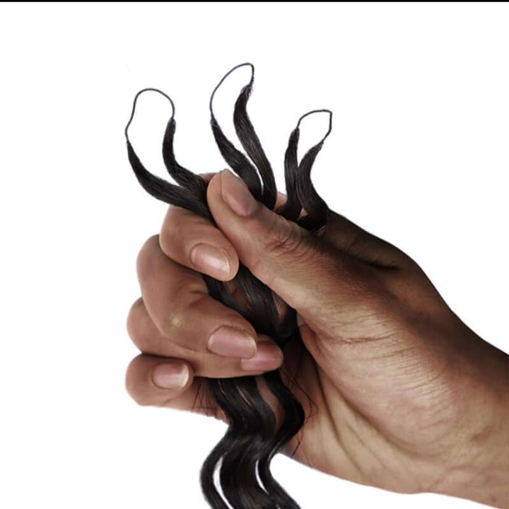 Knots Human Feather Crochet Hair Burmese Curly with No Spiral Ends - Pre-Separated Knotless Crochet Braids for Seamless Blending- 18inches