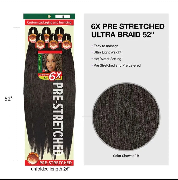 X-Pression Braiding Hair Extensions-5 PACK