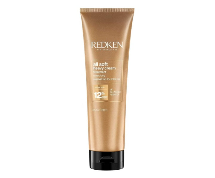 Redken All Soft Heavy Cream Mask Treatment- Moisturizing Deep Conditioner Treatment For Dry Hair, Softens and Smooths Hair, With Argan Oil