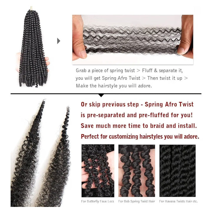 Springy Afro Twist Braiding Hair