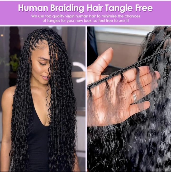 Deep Wave Bulk Hair For Braiding
