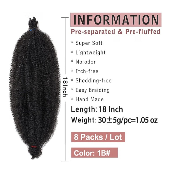 Springy Afro Twist Braiding Hair