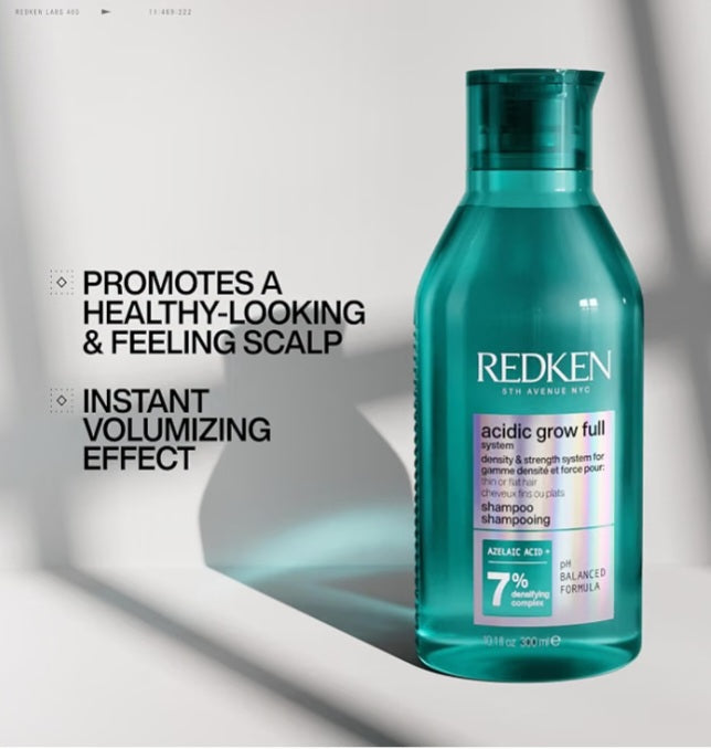 Redken Acidic Grow Full Densifying Shampoo – For Thicker-Looking Hair.