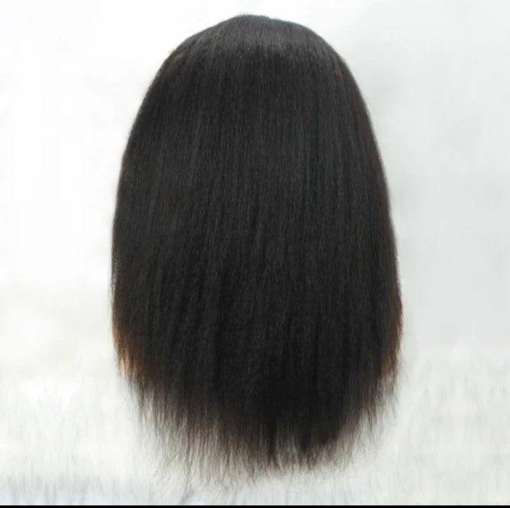 PJ Yaki 12 Inches Grab-N-Go Yaki Headband Wigs 200% Density -100% Human Hair